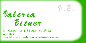 valeria bitner business card