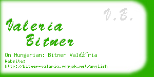 valeria bitner business card